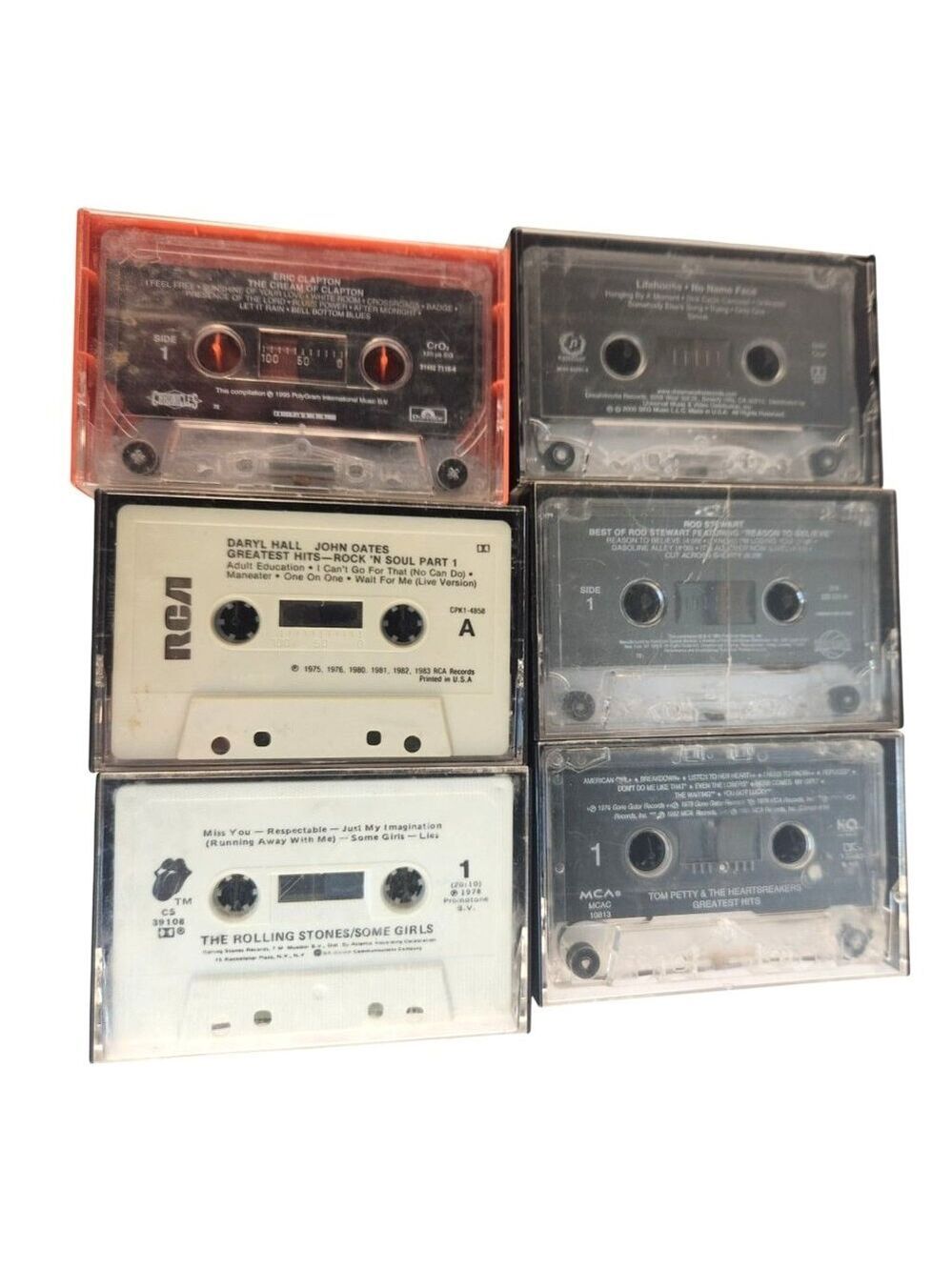 Vintage Cassette Tape Lot Rock Soul Blues Music Collection • 1980s Audio Tapes